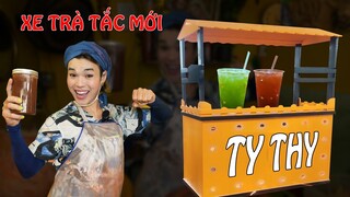 Ty Thy đập hộp xe trà tắc mới - Vlog Gỏi đu đủ