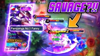 AGGRESSIVE FANNY ON RANKED GAME!! AUTO SAVAGE?! | FULL GAMEPLAY | MLBB