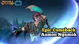 Aamon Ngamuk Karna Troll MM di Solo Rank  - Epic Comeback Mobile Legend Ranked