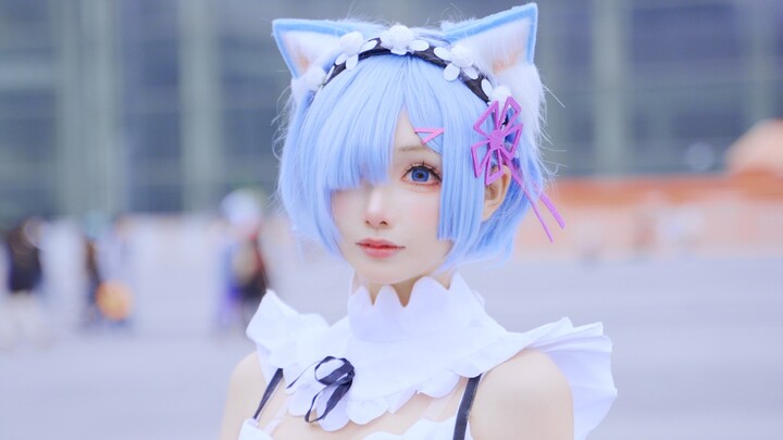 Aku bercosplay Rem di Comic Con｜Aku minta maaf karena terlalu lucu! 💙