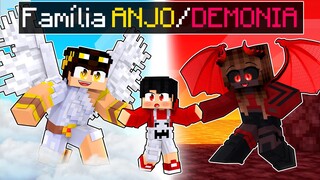 P3DRU foi ADOTADO pelo ANJO E DEMONIA no Minecraft