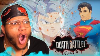 GOKU WINS FINALLY!!!!! | Death Battle Goku Vs Superman REACTION!