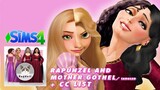 SIMS 4 | CAS | Rapunzel and Mother Gothel from Tangled!! 🦎☀!! Satisfying CC build + CC LIST