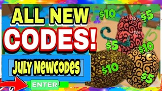 *JULY NEW CODES* BLOX FRUITS CODES 2020! July New Update 10 [ROBLOX]