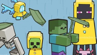 [Chữ viết tay Minecraft] Những ngày mưa, Áo mưa và MOB [Hoạt hình Minecraft]