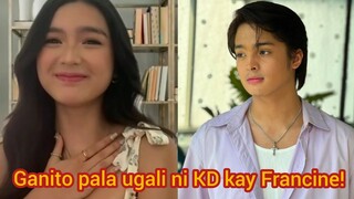 Francine Diaz may NASABI sa UGALI ni KD Estrada! Francine na BOLA/FALL ng isang Lalake?