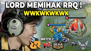 LORD MENYELAMATKAN RRQ! RRQ VS DEWA MATCH 2 MPL S13