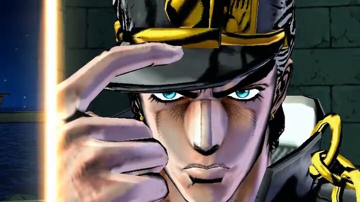 Joseph at his peak and Jotaro who can only stop time for half a second
