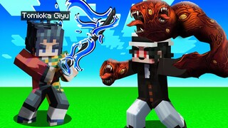 Minecraft, But I'm Defeating MUZAN as GIYU from Demon Slayer Mod!