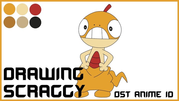 Drawing Scraggy - Pokemon (Menggambar Pokemon) by OST ANIME ID