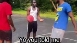 when you play basketball with your christian friend: