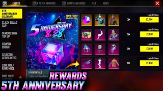 5TH ANNIVERSARY EVENT FREE FIRE