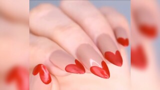 Nail Inspiration| Sơn đầu móng hình trái tym