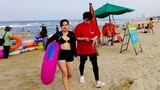Vietnam Beautiful Beach Walking Tour at Da Nang Promenade & Beach (Vlog 117)