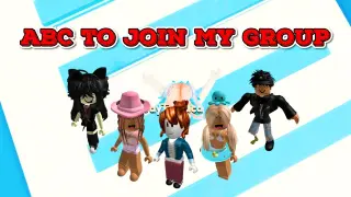 🐾TEXT to speech emoji Roblox 🍇🍒ABC To Join My Group!🍇🍒 Roblox story #344
