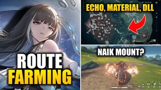 ROUTE Farming Tercepat Untuk ECHO, RESONATOR & MATERIAL ASCENSION! | Wuthering Waves