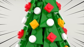 Cây thông Noel bằng khối xây dựng đơn giản