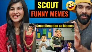 Scout Reaction on Funny Memes 🤣😜| Jonathan Gaming | Mortal | Soul Regaltos | OR mavi Reaction video