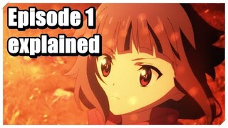 Konosuba | An Explosion on this wonderful World - Episode 1 explained