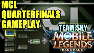 MCL QUARTER FINALS ROUND AT MOBILE LEGENDS - TEAM SKY GAMEPLAY