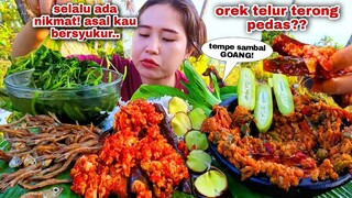 GINI AJA NGEUNAH⁉️ TERONG OSENG TELUR TEMPE SAMBAL GOANG LALAPAN JENGKOL MENTAH SAYUR PAKCOY