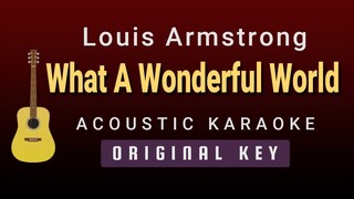 What A Wonderful World - Louis Armstrong (Acoustic Karaoke)