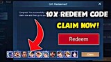 10X IN REDEEM CODE SKIN! 😮 BUT HOW? | MLBB EVENT! | Mobile Legends 2020