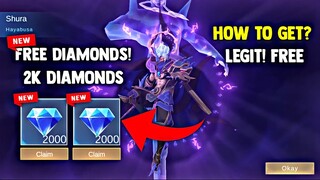 2K DIAMONDS EVERYDAY CLAIM AND FREE! LEGIT WAY! FREE DIAMONDS! | MOBILE LEGENDS 2022