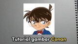 Tutorial gambar Detective Conan
