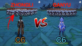 Ganyu vs Zhongli!!  Who has the best Burst?  DMG COMPARISON!!!