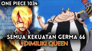 SPOILER OP 1034 !! EDAN, QUEEN MENCURI SEMUA KEKUATAN GERMA 66 | BAGAIMANA NASIB SANJI (ONE PIECE)