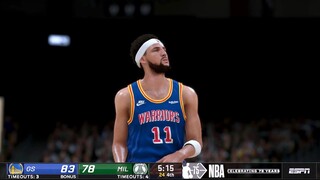 NBA 2K22 Ultra Modded Season | Warriors vs Bucks | Game Highlights 4th Qtr