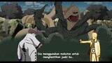 Naruto menggunakan mokuton untuk menghentikan amukan juubi isshiki otsutsuki di desa konoha