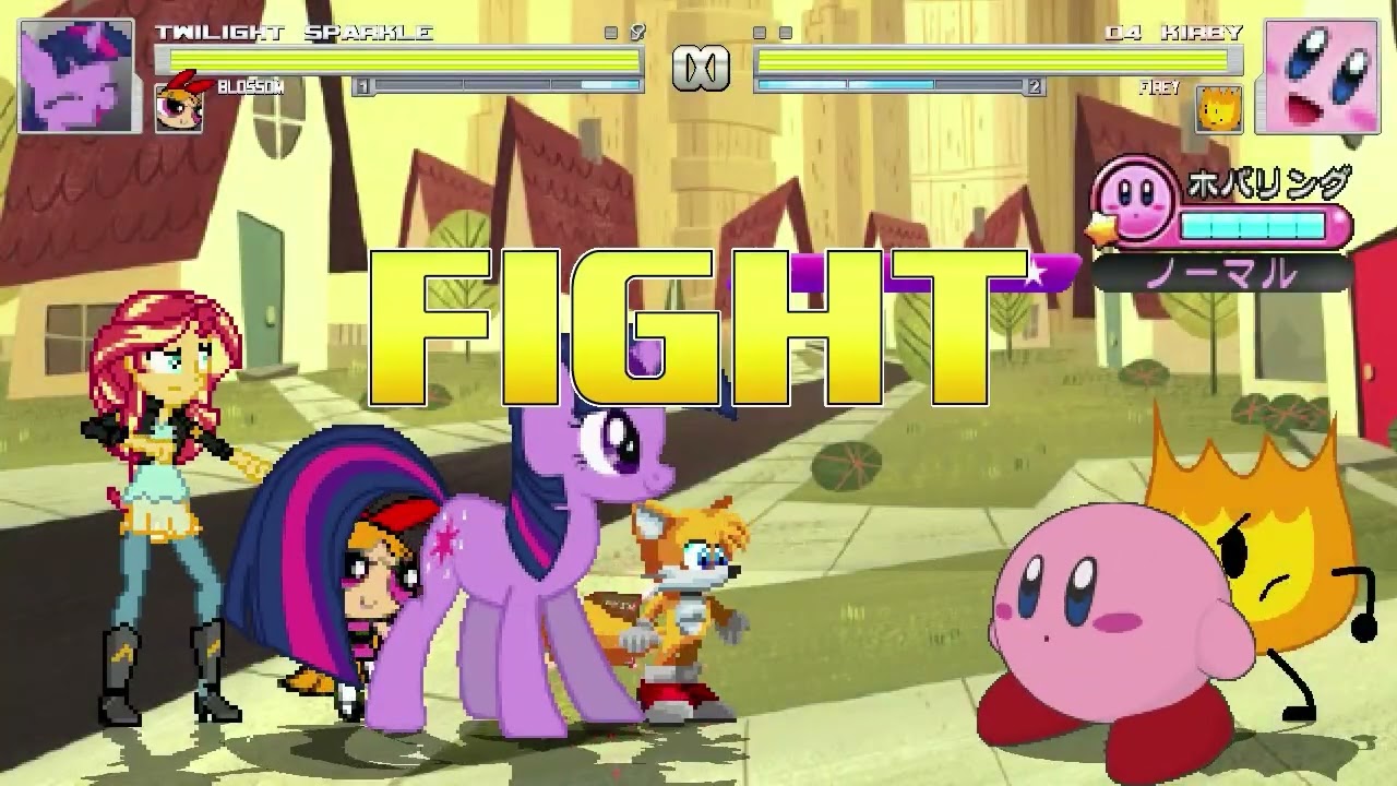 AN Mugen Request #2142: Twilight Sparkle, Blossom, Tails VS Kirby, Firey,  Sunset Shimmer - Bilibili