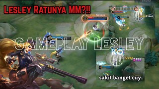 RATU MARKSMAN?! Sakit banget cuy damagenya!! | Gameplay Lesley | MLBB