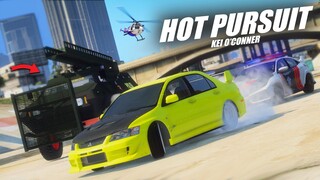 HOT PURSUIT KEI O'CONNER ! POLISI NGAMUK MENGGEMPARKAN KOTA !! GTA V ROLEPLAY