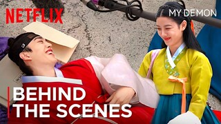 Behind the Scenes | Kim Yoo-jung and Song Kang's Picture-Perfect Past Lives!❤️‍🩹 {ENG SUB} #MyDemon