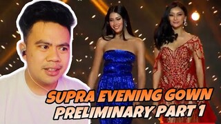 ATEBANG REACTION |MISS SUPRANATIONAL PRELIMINARY EVENING GOWN COMPETITION PART 1 #misssupranational