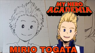menggambar anime my hero academia, mirio togata