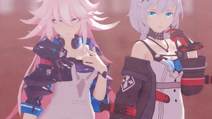 [Honkai Impact 3/MMD]Kem sô cô la(Mei & Kiana Yae Sakura & Kallen)