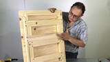 The master carpenter teaches you how to make a folding table with old craft and new method, which is