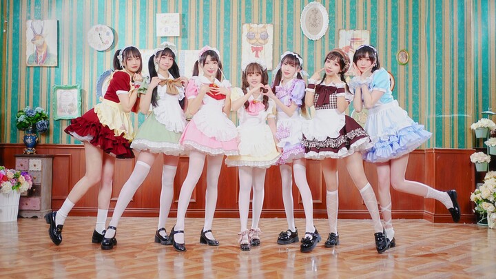 Seven Color Maid❤️Tantang tarian termanis "My Cutest Place" di Internet