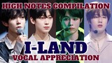 [I-LAND] HIGH NOTES COMPILATION (I-Land Era) + Head Voice & Falsetto | Vocal Appreciation