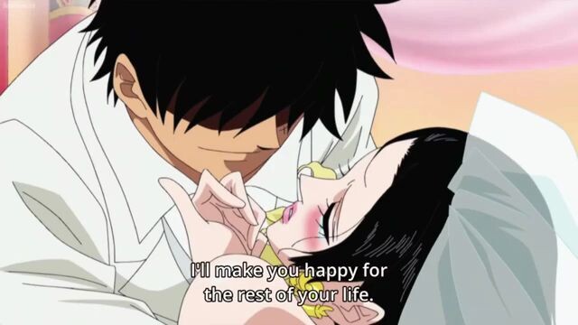 Luffy and Hancock got marriage