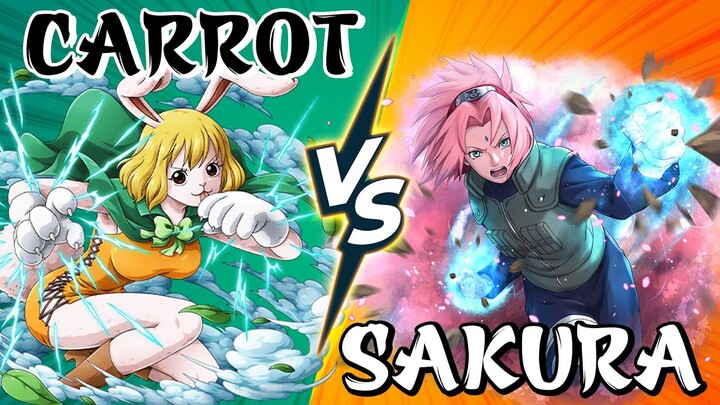 👉 Siêu Thỏ Carrot và đại chiến Mộng đào Sakura #animedaichien | Onepiece vs Naruto