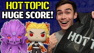 New Demon Slayer Funko Pops + Sasuke Susanoo Score At Hot Topic! | (Funko Pop Hunt)