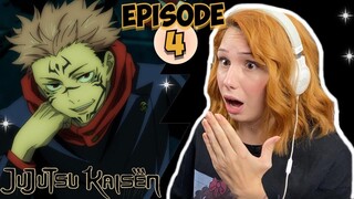 SUKUNA AND YUJI VS CURSE | Jujutsu Kaisen Episode 4 | LIVE REACTION