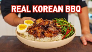 Making Rice Bowl With Authentic KOREAN BBQ (No Grill Required)