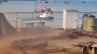 The moment the ship dropped anchor was so scary