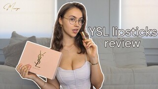 YSL lipsticks review #beautyproducts #ysl #review